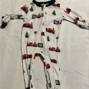 Festive Train Kyte Print Baby Onesie newborn